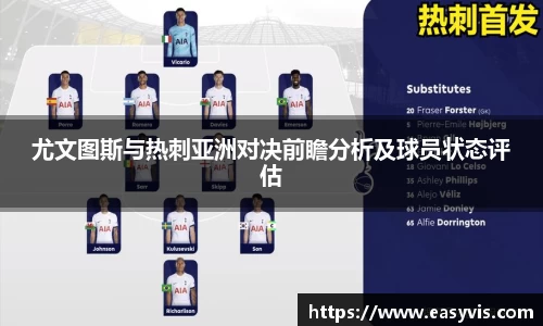 尤文图斯与热刺亚洲对决前瞻分析及球员状态评估