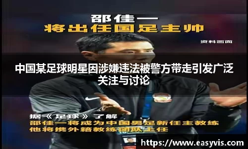 中国某足球明星因涉嫌违法被警方带走引发广泛关注与讨论